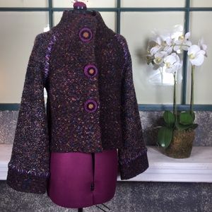 NWOT Curio by Anthropologie snap front sweater